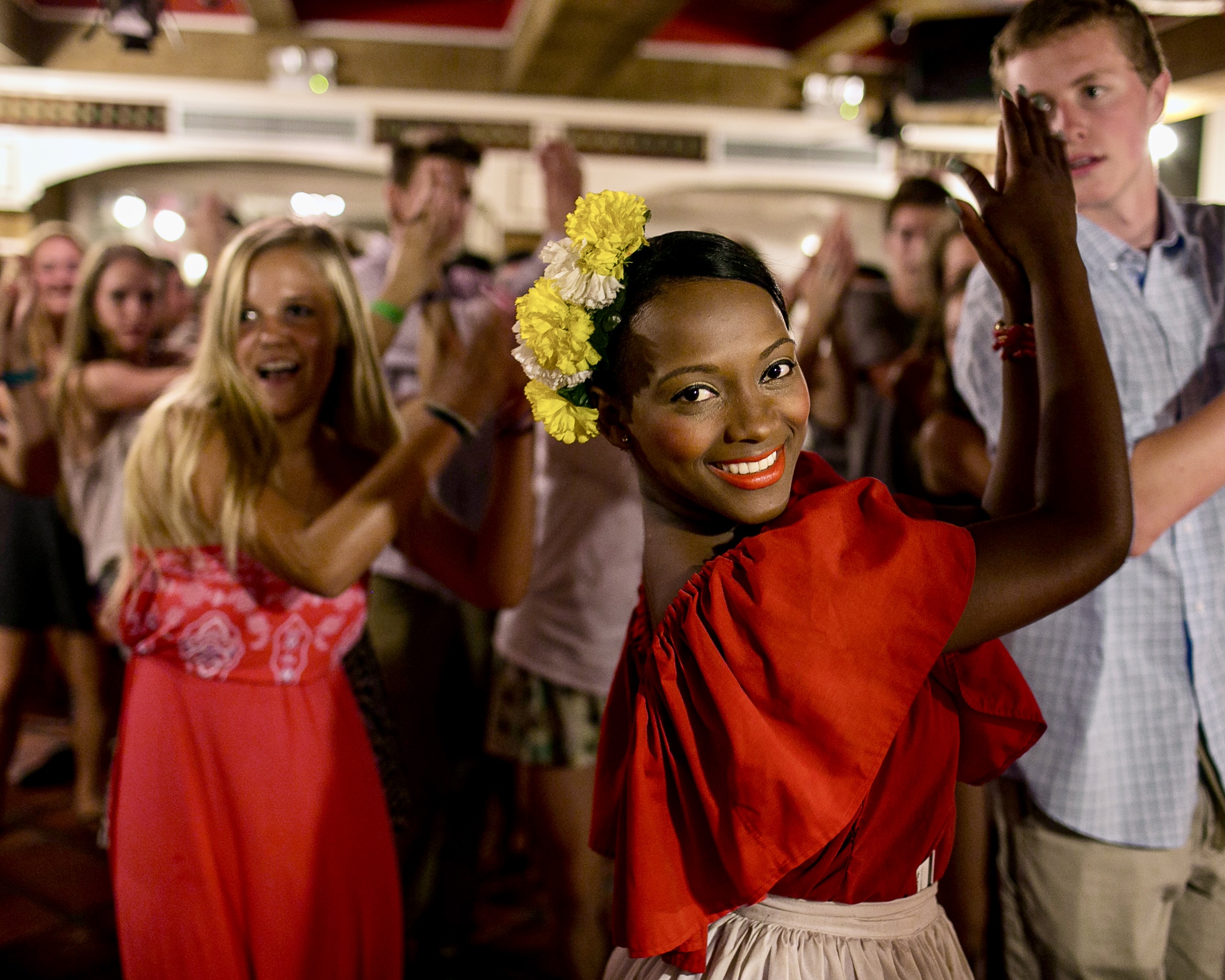 Dominican girl dancing